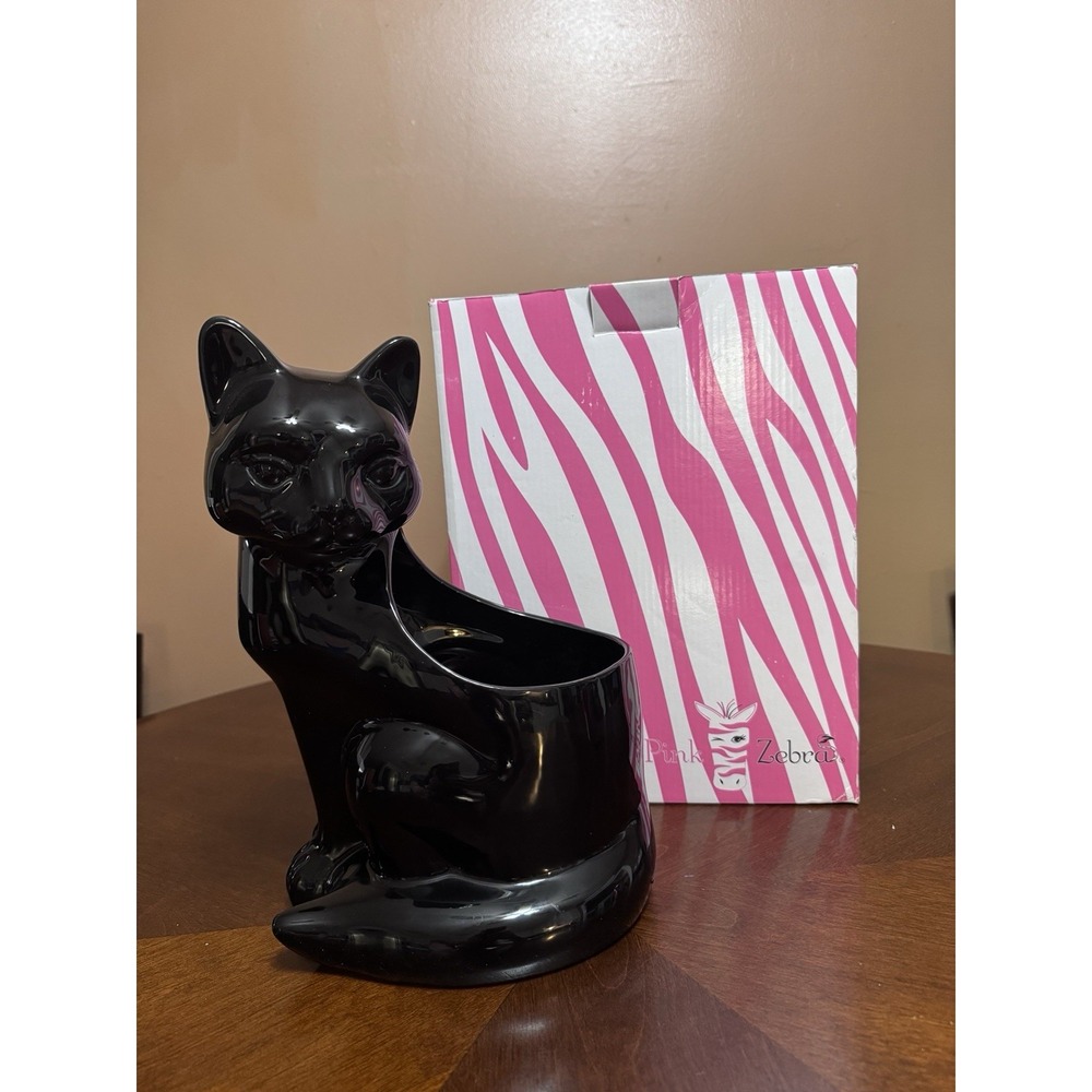 Pink Zebra Cleo Cat Shade 4009825 Black Cat Accent Shade Retired Black Cat Lamp